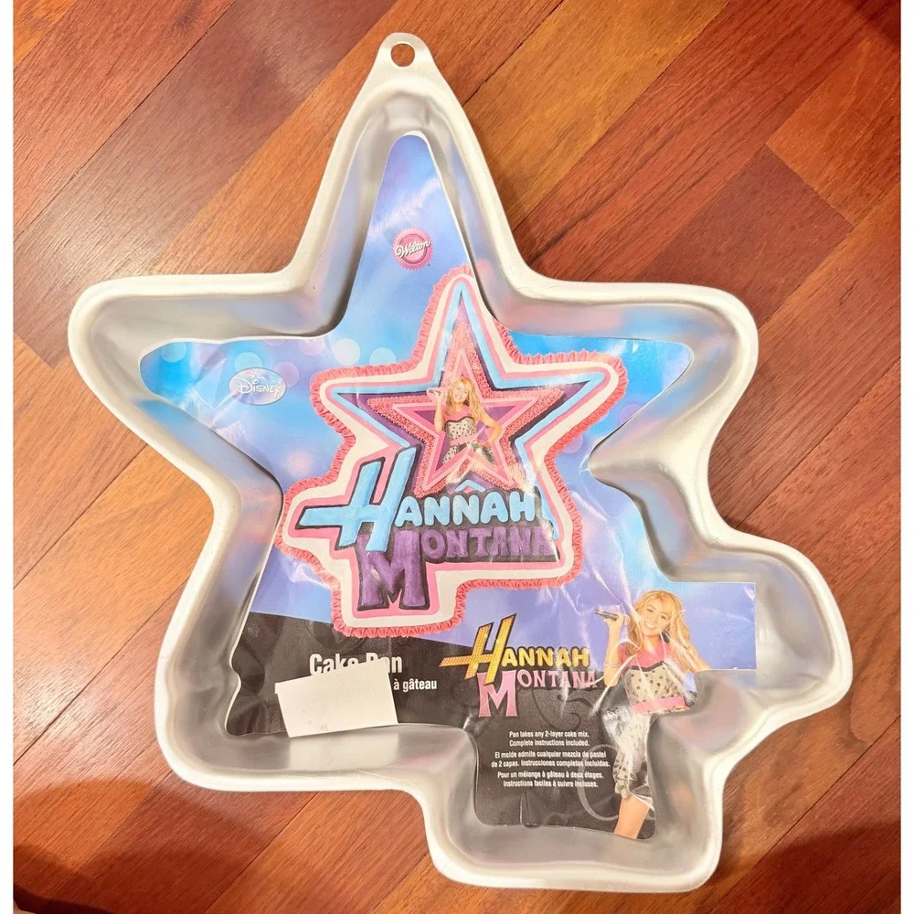 Wilton Cake Pan Disney Hannah Montana Star‎ Silver Aluminum Y2K 2105-4060